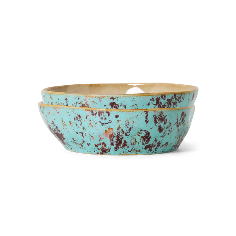 HKliving - 70's Pastaschale (2er Set) | patina