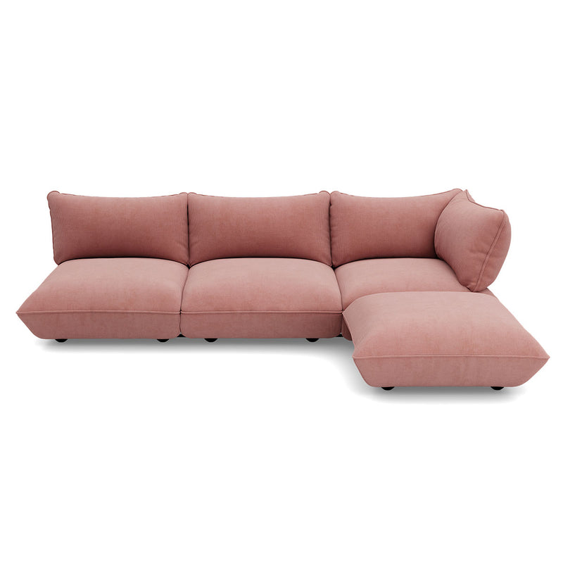 Fatboy - Sumo Ecksofa | rechts / soft pink (Cord)