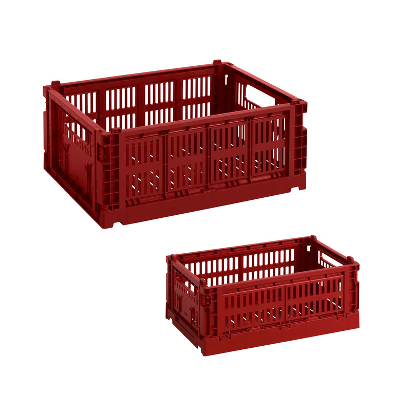 HAY - Colour Crate Korb-Set, burgundy (Exclusive Edition) | M + S