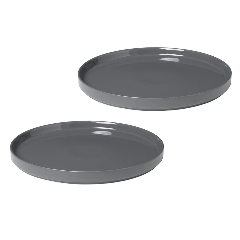 Blomus - Pilar Teller Set | flacher Teller / pewter