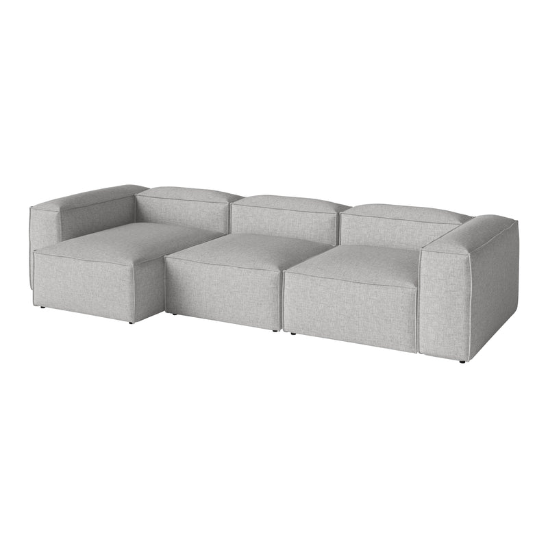 Bolia - Cosima Modulsofa mit großer Ecke | Nantes hellgrau / Chaiselongue links / 330 x 120 cm
