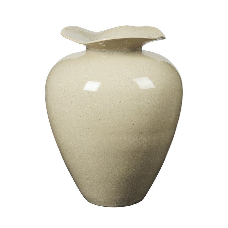 Broste Copenhagen - Florentina Vase | Ø 33 cm x H 44 cm / beige
