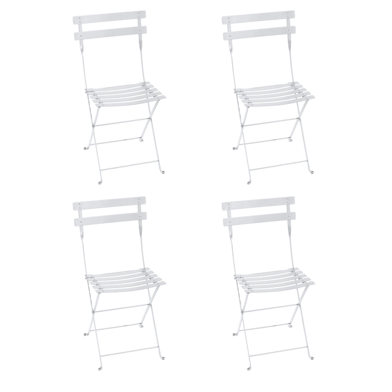Fermob - Bistro Klappstuhl Metall (4er-Set) | 4er-Set / baumwollweiß