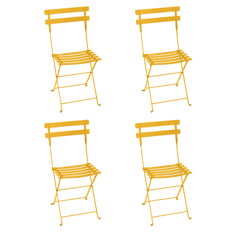 Fermob - Bistro Klappstuhl Metall (4er-Set) | 4er-Set / honig