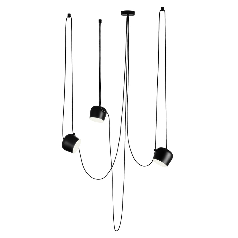 Flos - AIM Small LED-Pendelleuchte | triple / schwarz