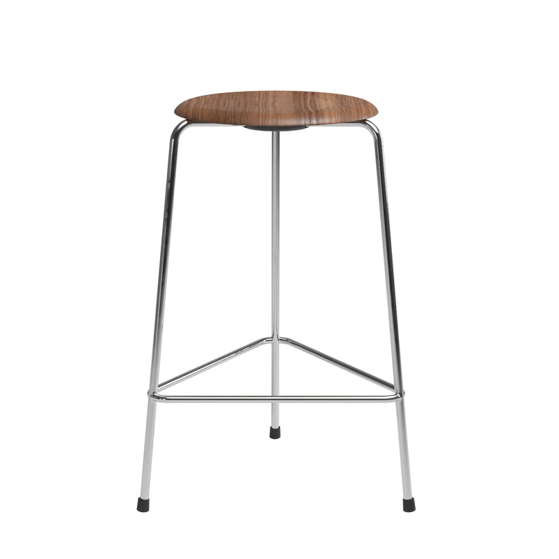 Fritz Hansen - Dot Barhocker | walnuss / H 65 cm / 3 Beine