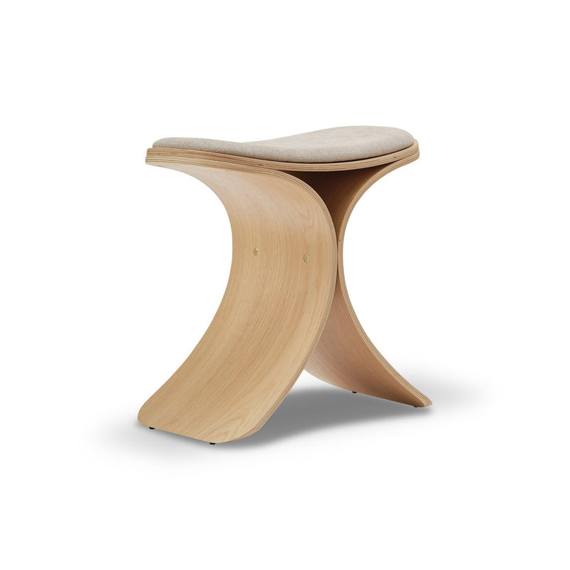 Gejst - Luno Hocker | oak / beige textile