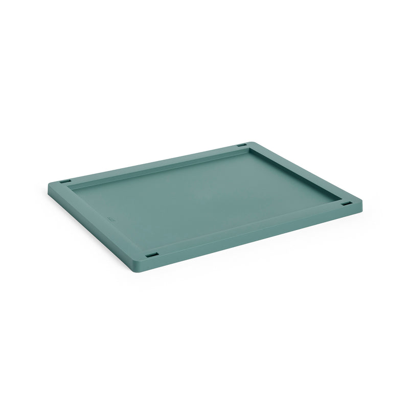 HAY - Kunststoffdeckel für Colour Crate M | M / dunkelgrün