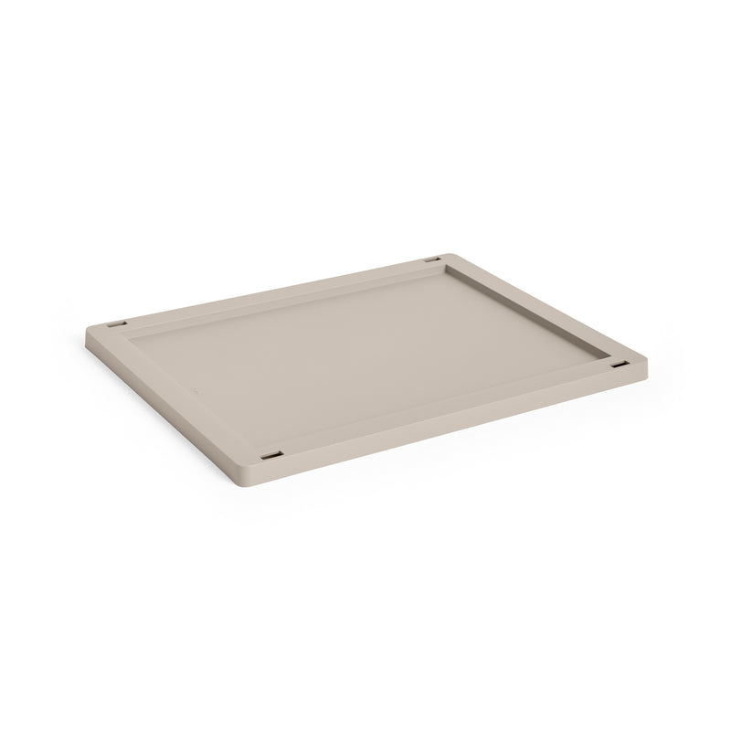 HAY - Kunststoffdeckel für Colour Crate M | M / warm grey