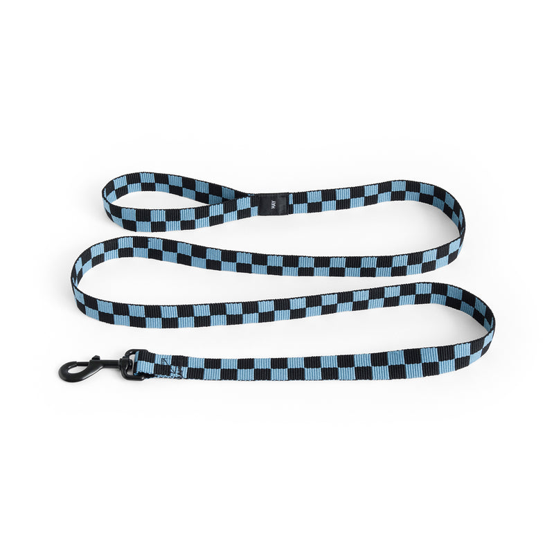 HAY - Dogs Hundeleine | flach / M/L / Check, blau / schwarz