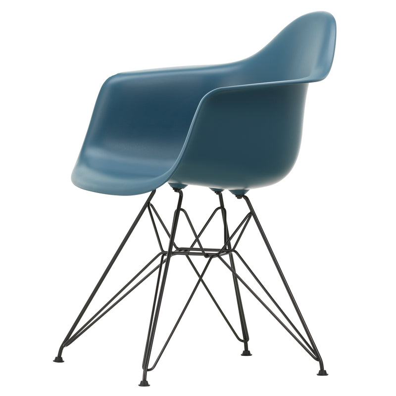 Vitra - Eames Plastic Armchair DAR RE | meerblau RE / schwarz