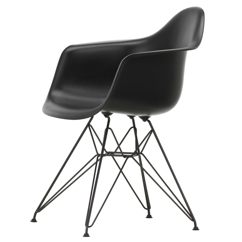 Vitra - Eames Plastic Armchair DAR RE | tiefschwarz RE / schwarz