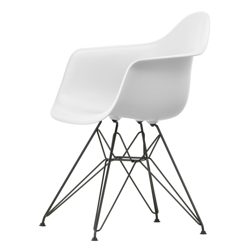 Vitra - Eames Plastic Armchair DAR RE | cotton weiß RE / schwarz