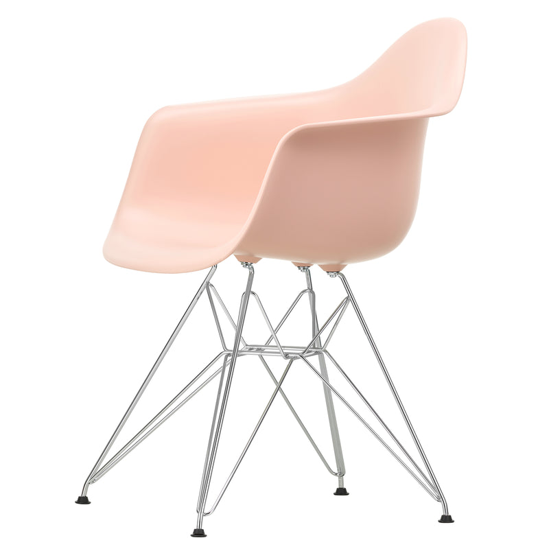 Vitra - Eames Plastic Armchair DAR RE | zartrosé RE / verchromt