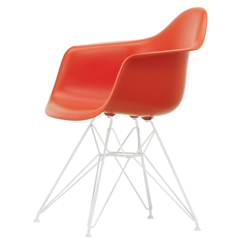 Vitra - Eames Plastic Armchair DAR RE | poppy red RE / weiß