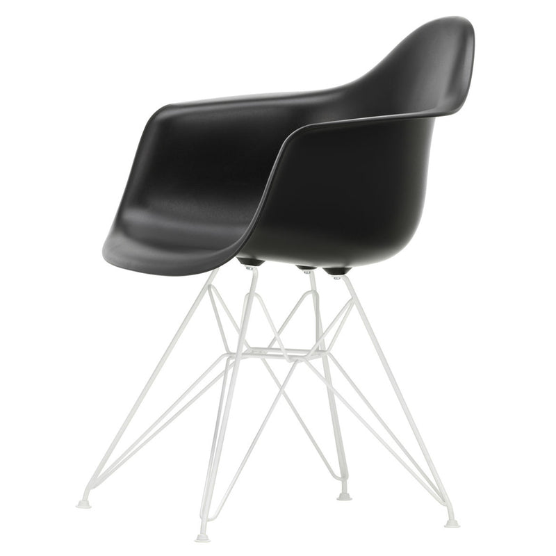Vitra - Eames Plastic Armchair DAR RE | tiefschwarz RE / weiß