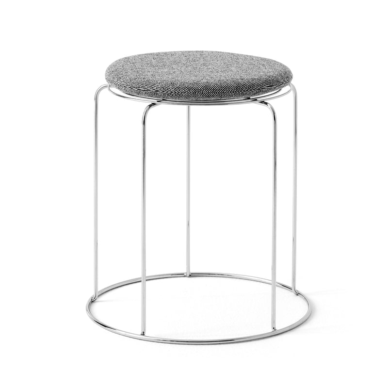 &Tradition - Wire Hocker mit Sitzauflage VP11 | grau (Kvadrat Hallingdal 126)
