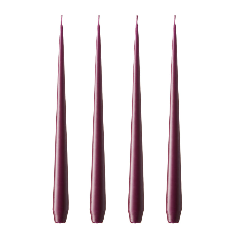 ester & erik - Peitschenkerze | No. 46/2, dark plum / matt