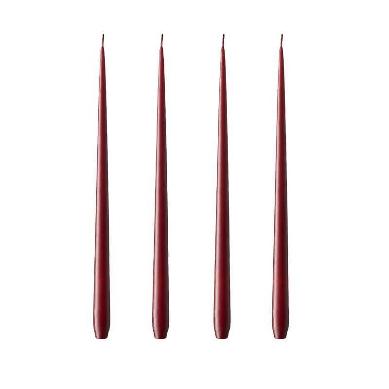 ester & erik - Spitzkerze | No. 44/2, deep wine / matt