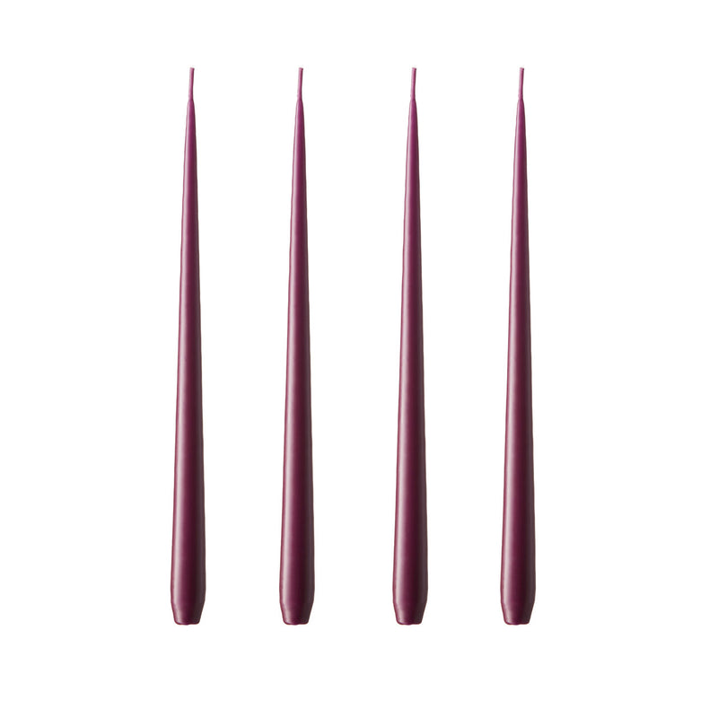 ester & erik - Spitzkerze | No. 46/2, dark plum / matt