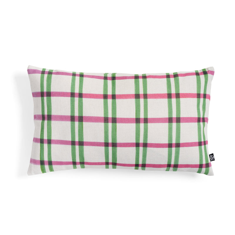 &klevering - Clash Kissen | pink / grün