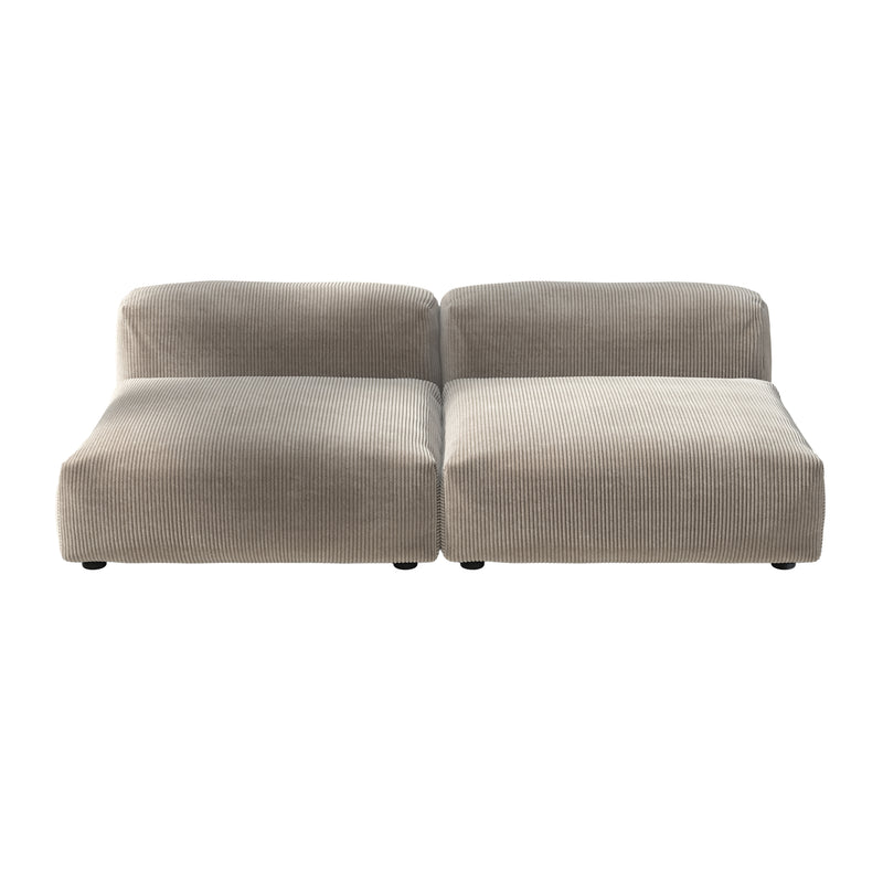 vetsak - Sofa Set 01 Large | Cord Velours platinum
