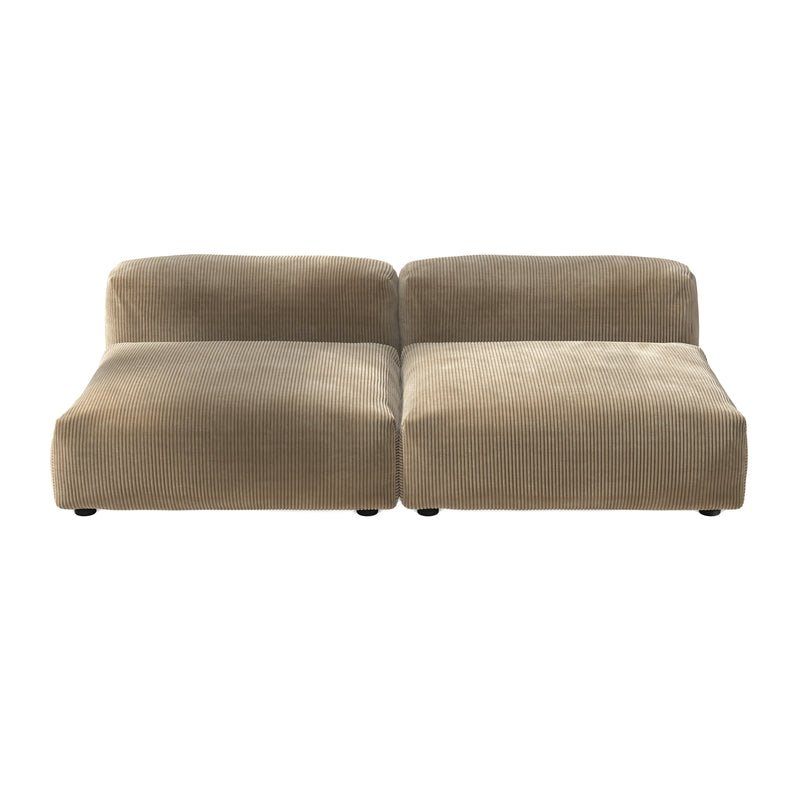 vetsak - Sofa Set 01 Large | Cord Velours sand