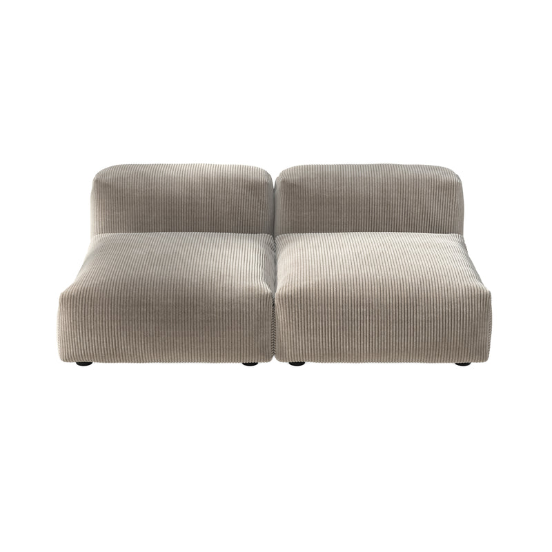 vetsak - Sofa Set 01 Medium | Cord Velours platinum