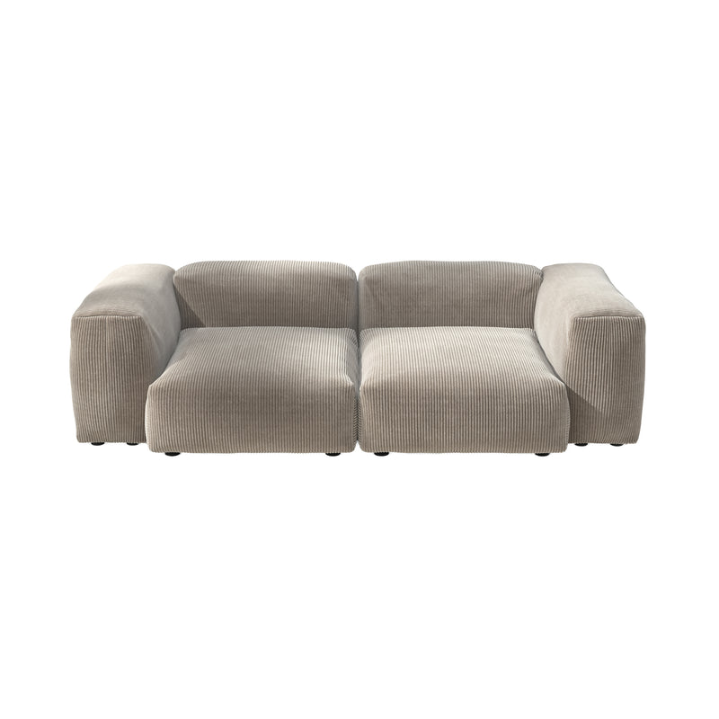 vetsak - Sofa Set 02 Medium | Cord Velours platinum