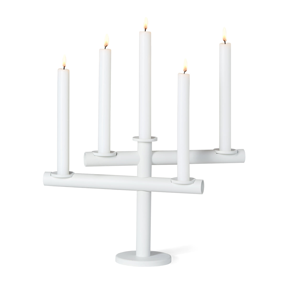 Frederik Roijé - Light my Fire Kerzenständer  | weiß