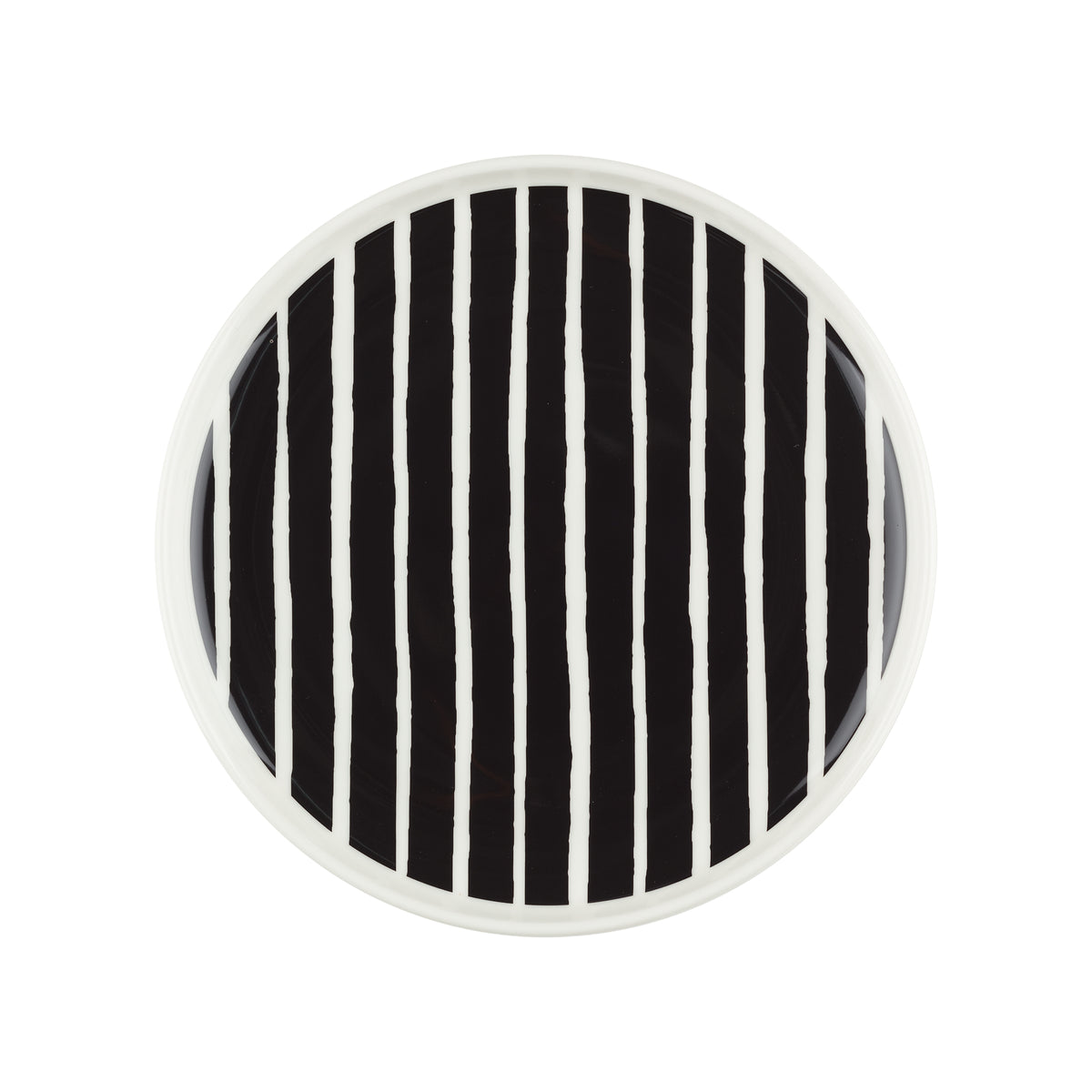 Marimekko - Oiva Piccolo Teller | Ø 20 cm / schwarz/weiß