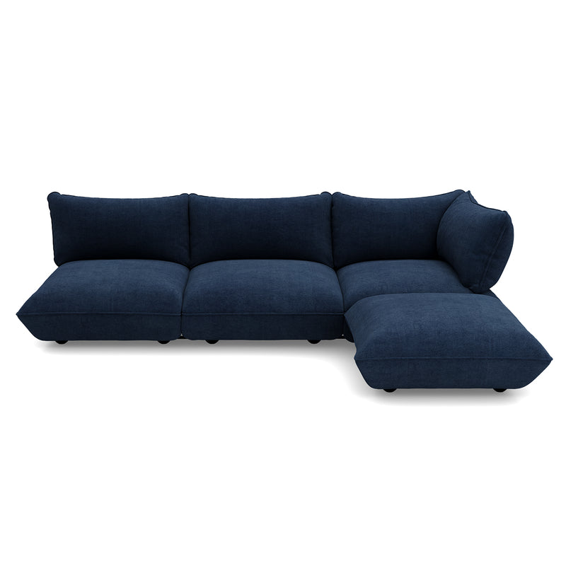 Fatboy - Sumo Ecksofa | rechts / deep blue (Cord)