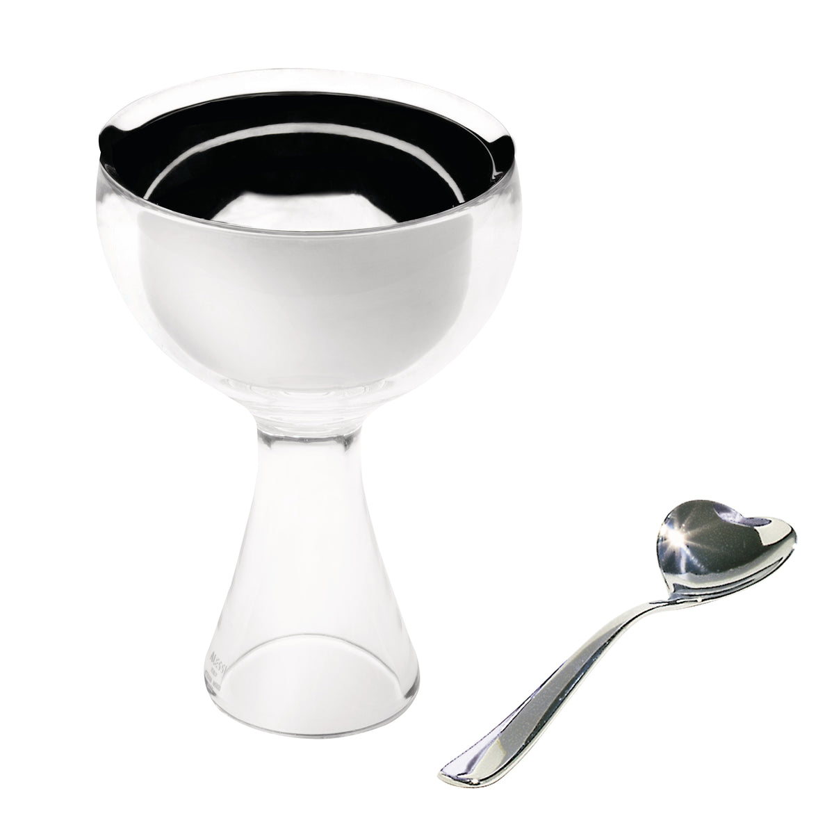 Alessi - Big Love Eisbecher-Set | eisgrau