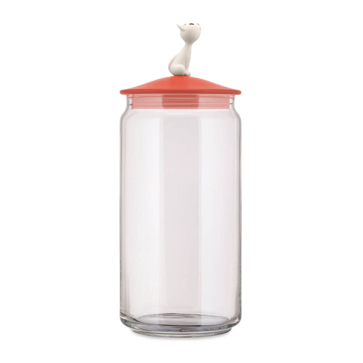 Alessi - Miò Behälter für Katzenfutter | rotorange