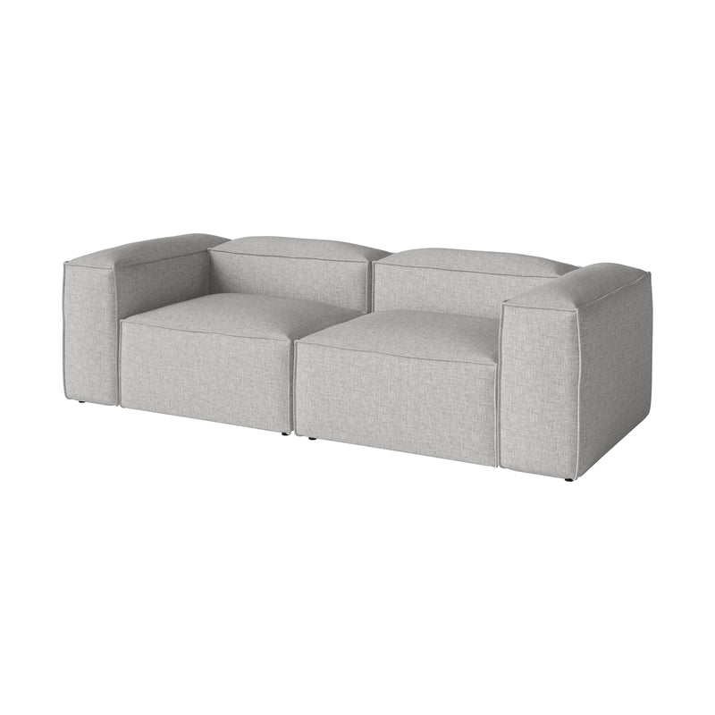 Bolia - Cosima Modulsofa mit großer Ecke | Nantes hellgrau / mit kleiner Ecke / 240 x 102 cm