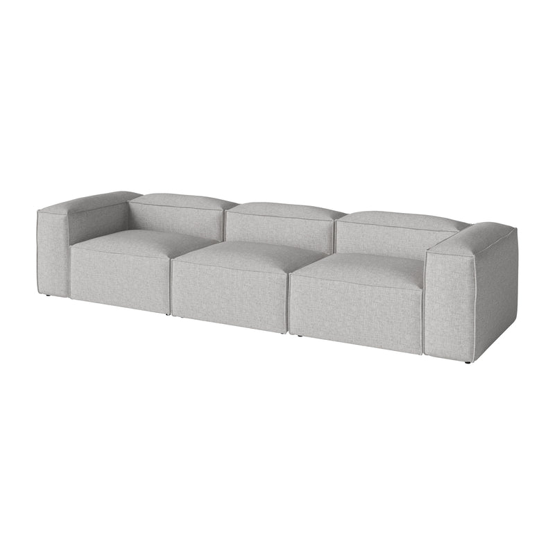 Bolia - Cosima Modulsofa mit großer Ecke | Nantes hellgrau / mit kleiner Ecke / 330 x 102 cm
