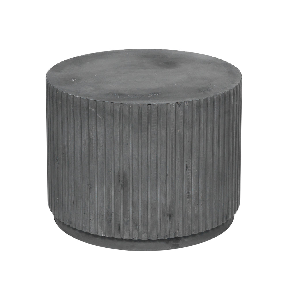 Broste Copenhagen - Rillo Beistelltisch | Ø 56 x H 42 cm / charcoal