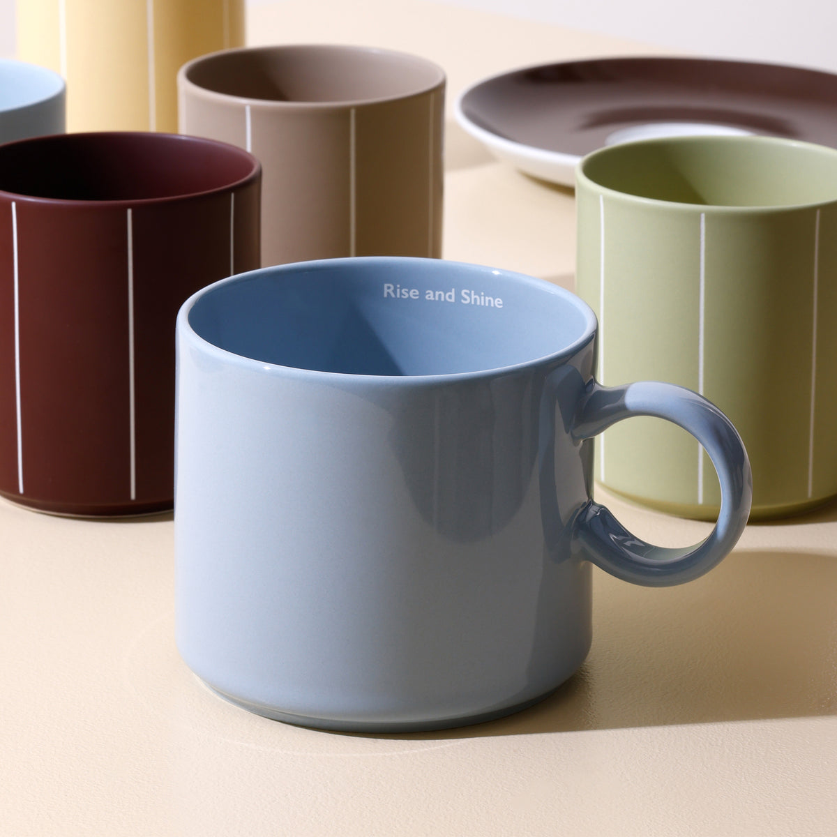 Design Letters - Nordic Jumbo Porzellan Becher | Rise and Shine
