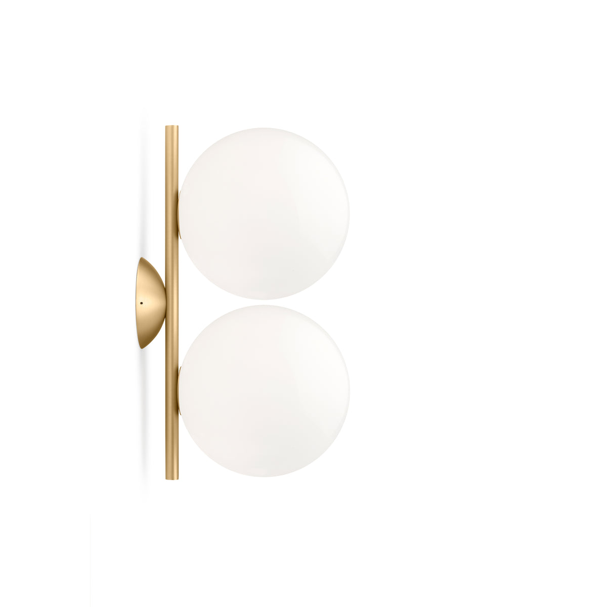 Flos - IC DOUBLE Wand- und Deckenleuchte | Messing