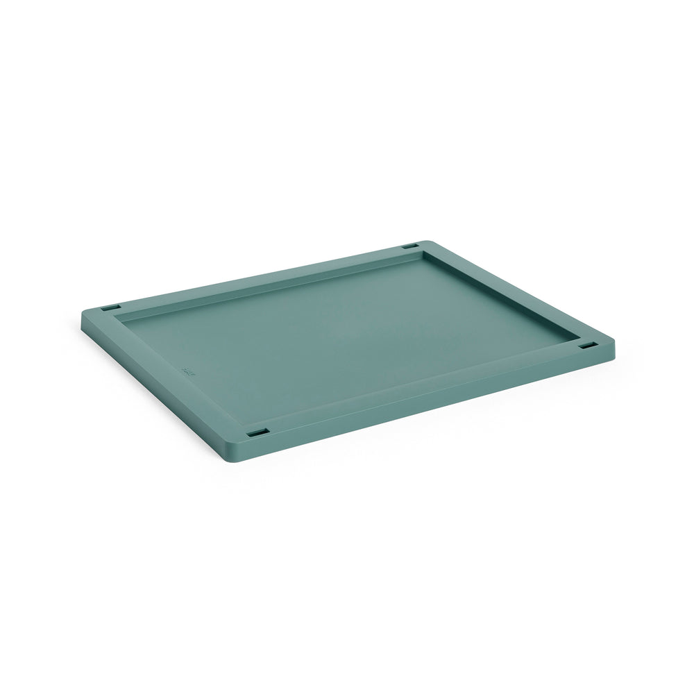HAY - Kunststoffdeckel für Colour Crate M | M / dunkelgrün