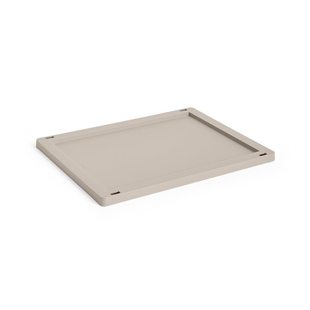 HAY - Kunststoffdeckel für Colour Crate M | M / warm grey