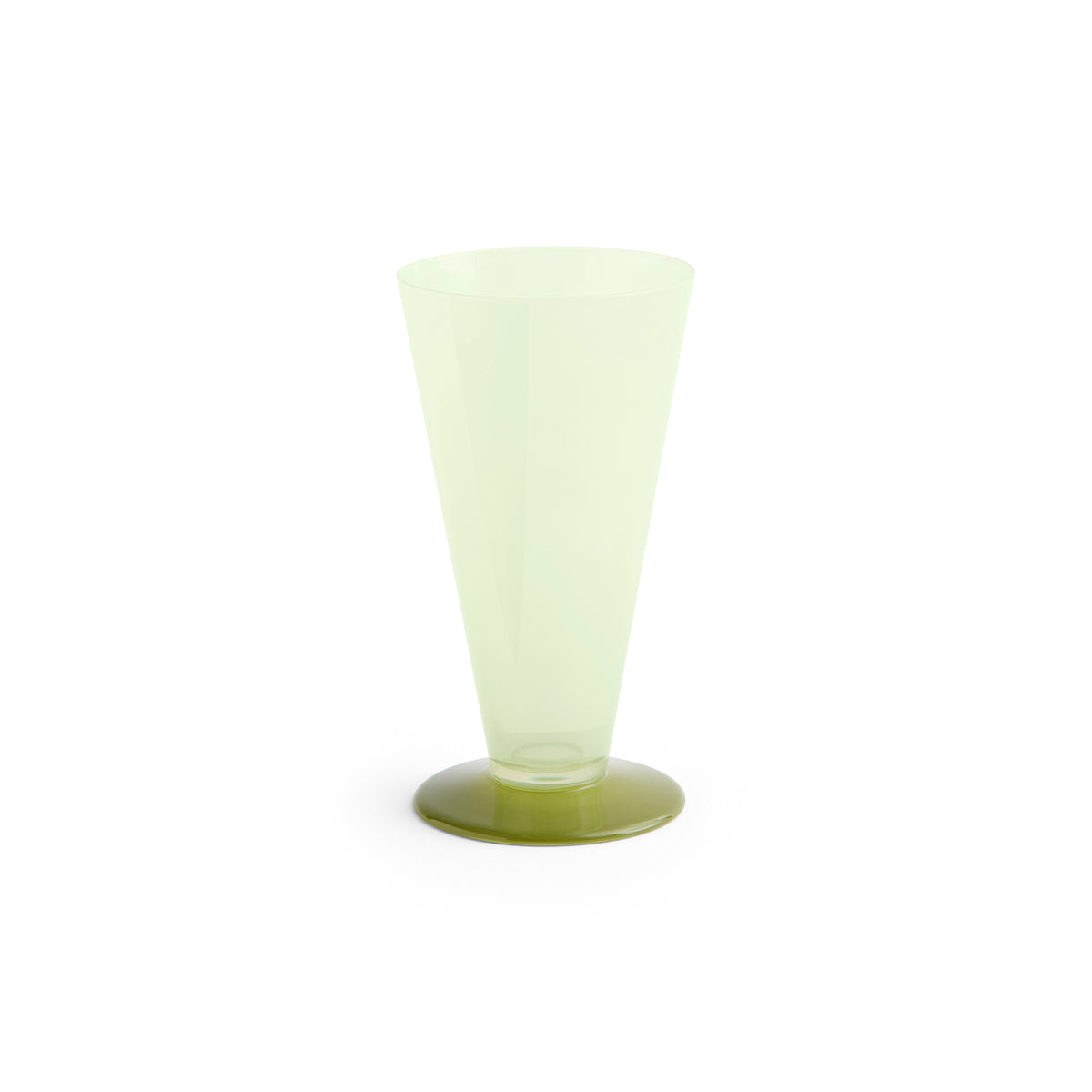 HAY - Conical Vase | S / light green and dark lime