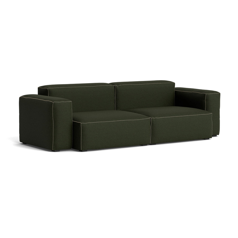 HAY - Mags Soft Sofa 2,5-Sitzer mit niedriger Armlehne | Maglia dark green