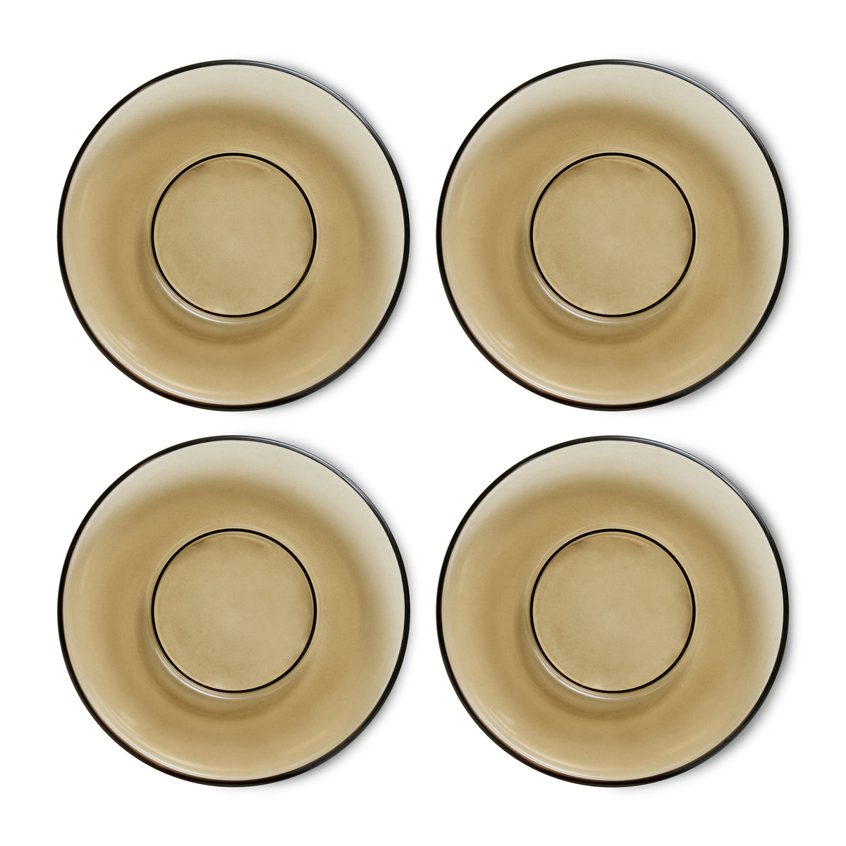 HKliving - 70's Untertassen | mud brown