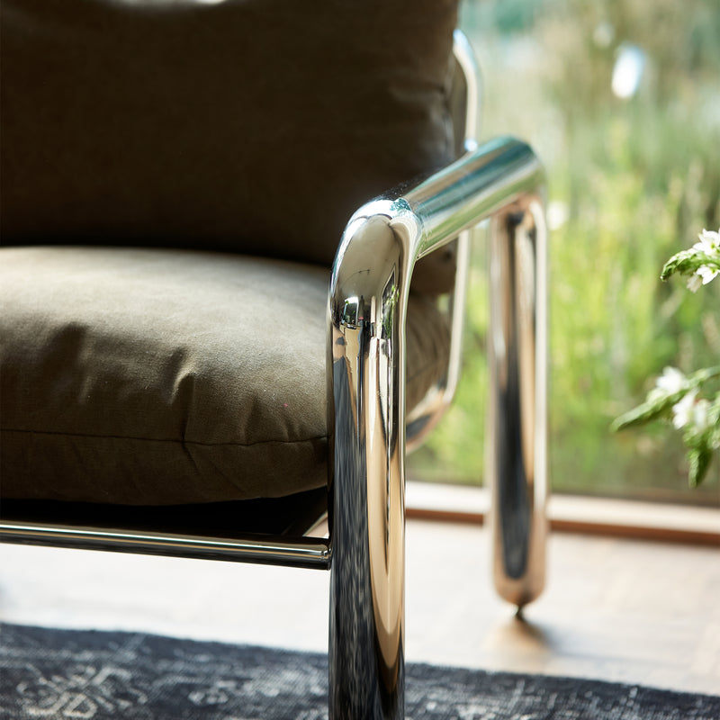 HKliving - Chrom Loungesessel