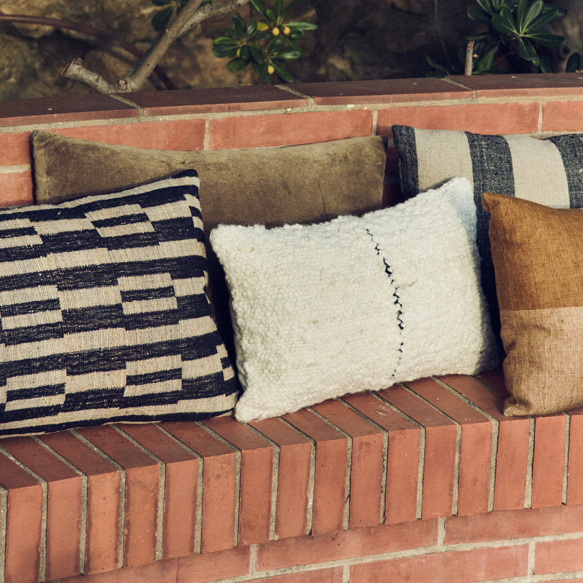 HKliving - Natural Wollkissen | 