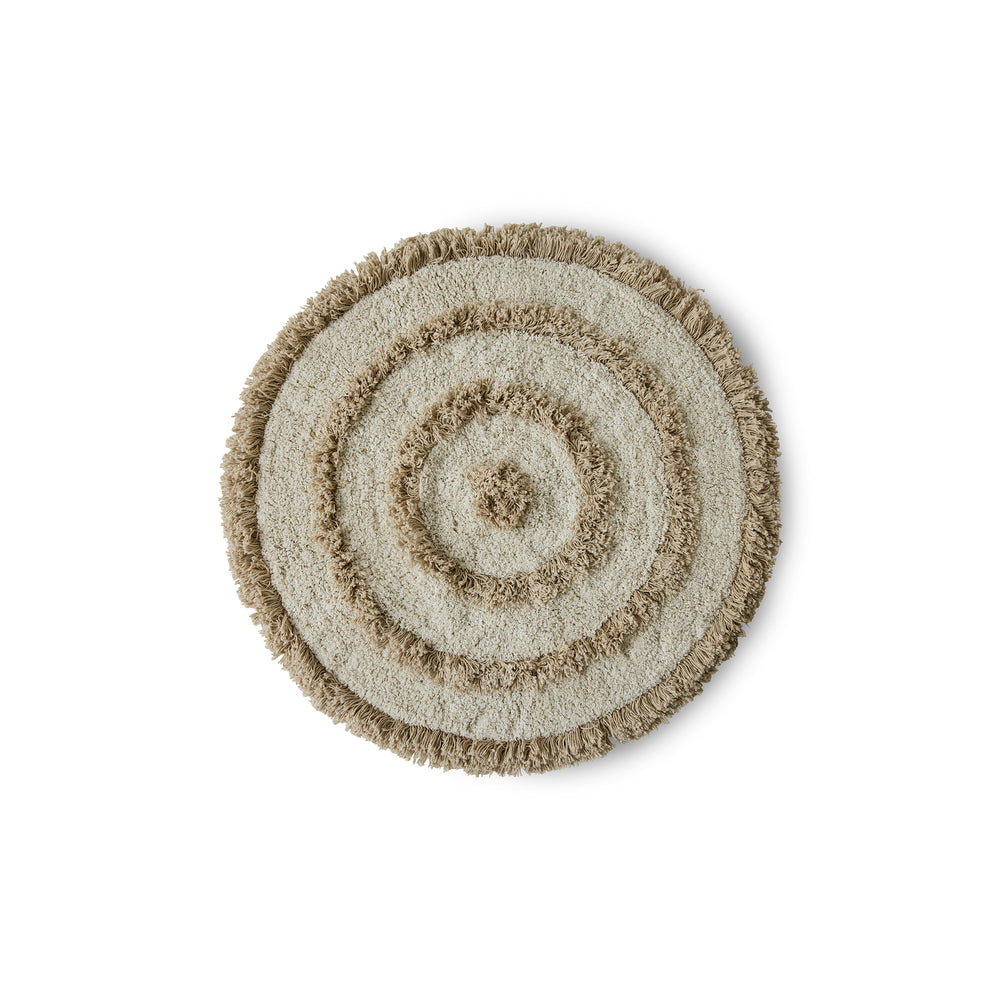 HKliving - runde Badezimmermatte | Ø 80 cm / cream