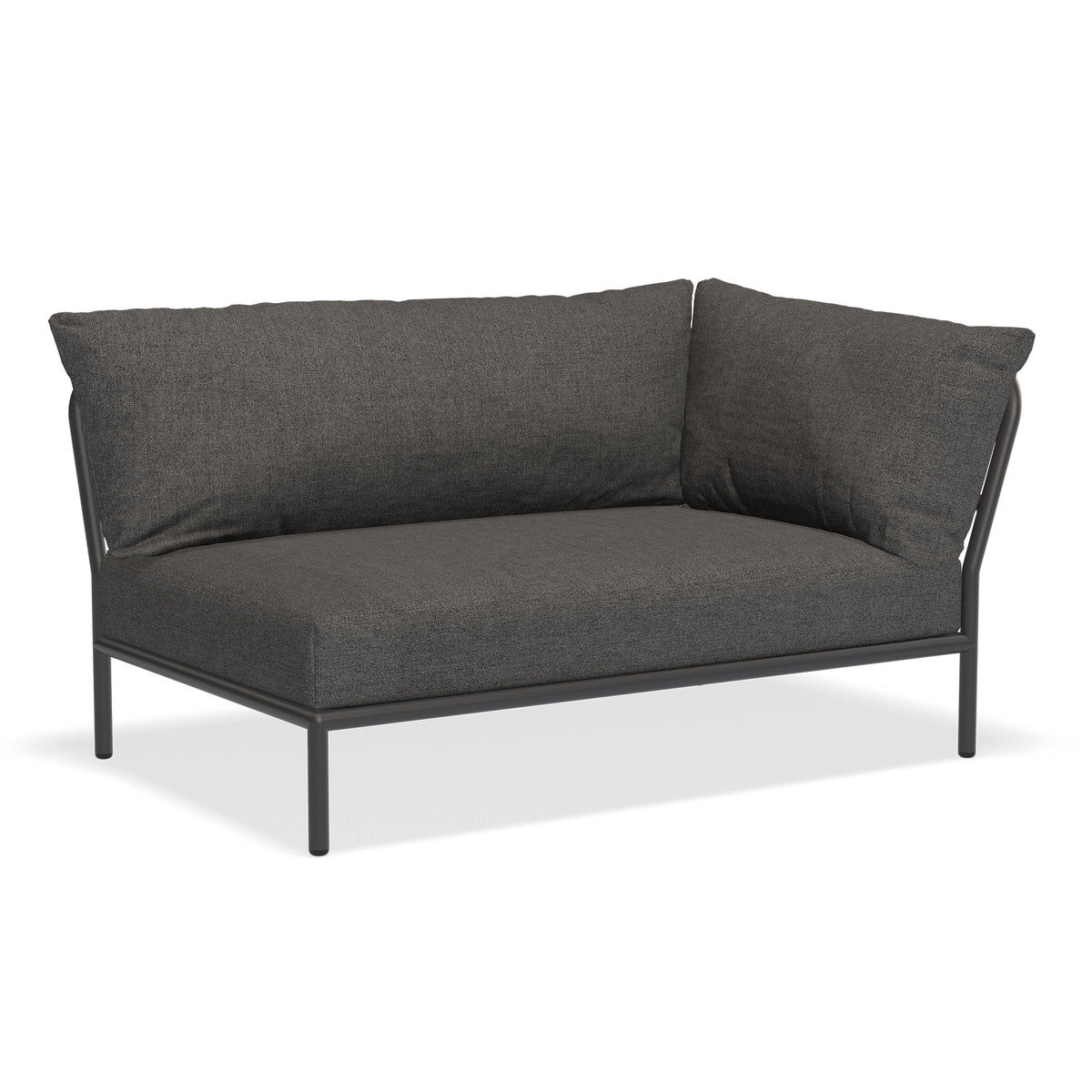 HOUE - Level 2 Sofa | dark grey basic / rechts / dark grey