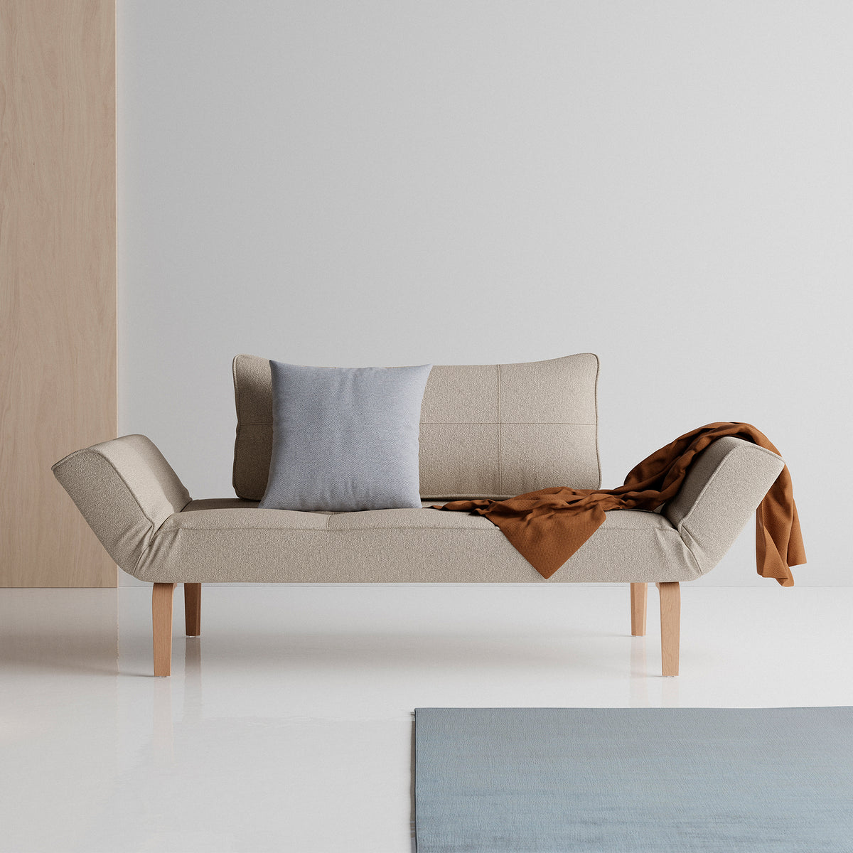 Innovation Living - Zeal Bow Tagesbett | beige (539 Bouclé)