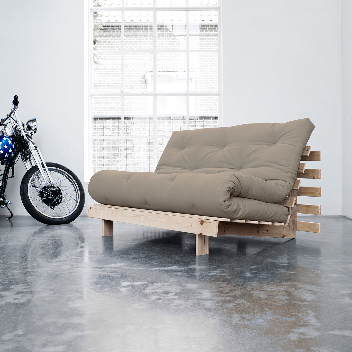 Karup - Roots Schlafsofa | 140 x 200 cm / grau